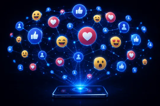 Social media connecting businesses with their target audience