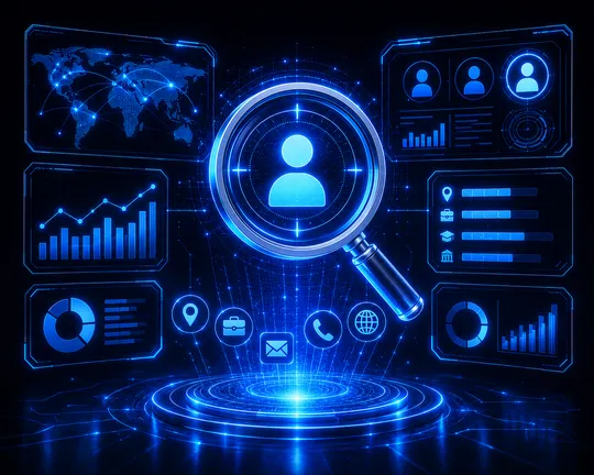 Prospect research identifying potential customers for outreach