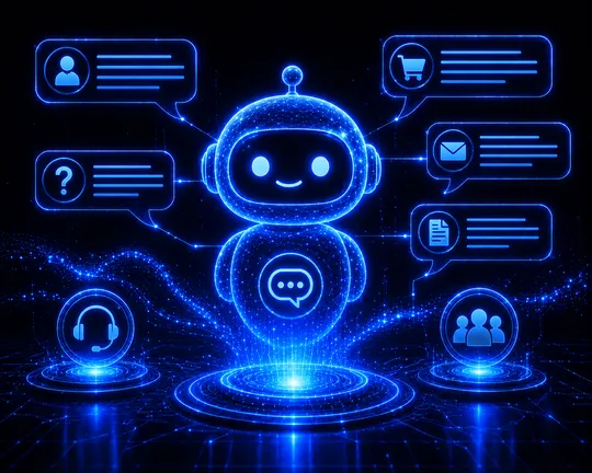 AI chatbot delivering faster customer support responses